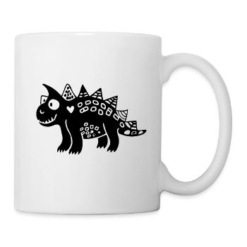 Dinosaurier - Tasse - Weiß - Rechts