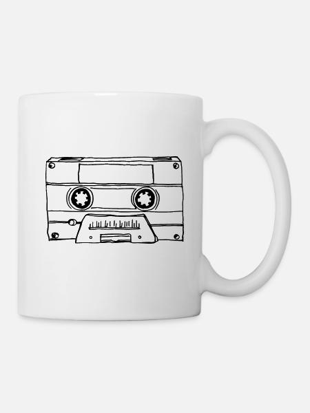 Musikkassette Kassette Audio Tape - Tasse - Weiß
