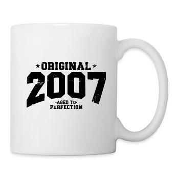 2007 Vintage Born Vintage Cadeau d’anniversaire - Mug blanc - blanc - Droite