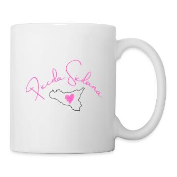 Piccola Siciliana Kinder T-Shirt – Süßer Italienis - Tasse - Weiß - Rechts