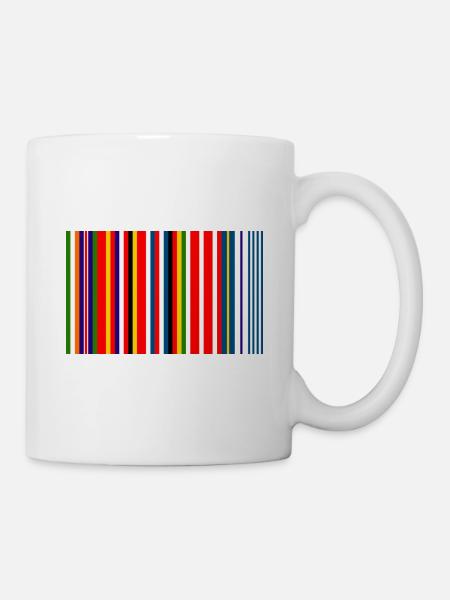 Europe Barcode Flag - Mug - white