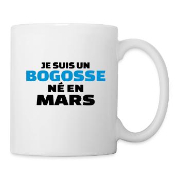 je suis un bogosse né en mars - Mug blanc - blanc - Droite