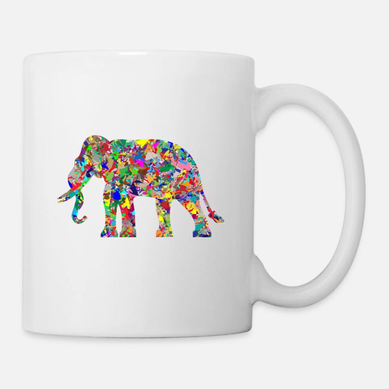 Elefant - Tasse - Weiß