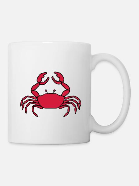 Crabe color 1 - Mug blanc - blanc