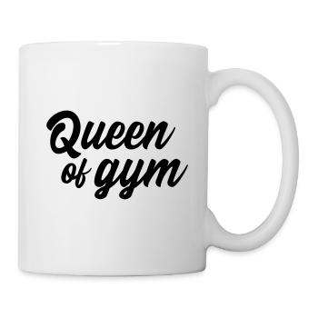 Queen of gym Fitness Königin - Tasse - Weiß - Rechts