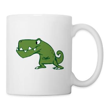 T-Rex Tyrannosaurus Rex Dinosaurier Geschenk - Tasse - Weiß - Rechts