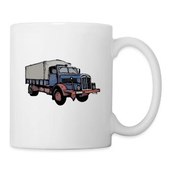 Camion H6 en couleur - Mug blanc - blanc - Droite