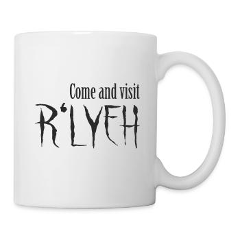Come and visit R'lyeh - Cthulhu / Lovecraft - Tasse - Weiß - Rechts