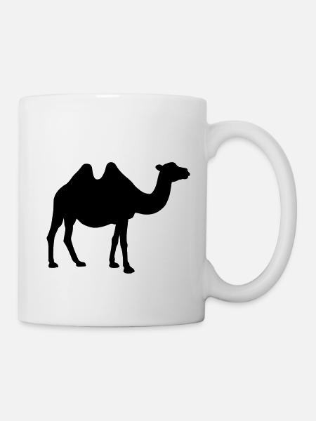 Kamel Silhouette - Tasse - Weiß
