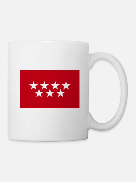MADRID FLAG - Tasse - Weiß