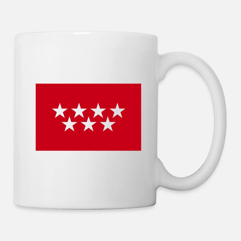 MADRID FLAG - Tasse - Weiß