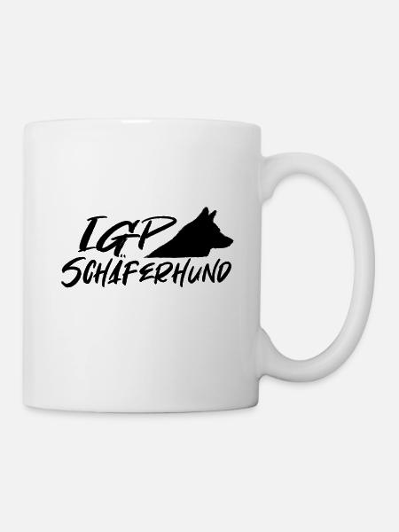 IGP Schäferhund Black - Tasse - Weiß
