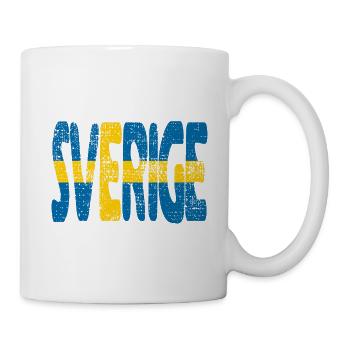 Sverige Swedish Flag Sweden Scandinavia - Mug - white - Right