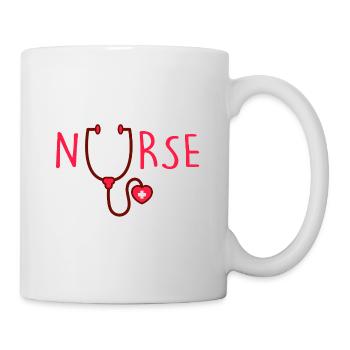 Nurse - Stethoscope - Nurse - Mug - white - Right