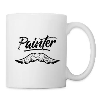 Maler Lackierer Malen Beruf Malerbetrieb - Tasse - Weiß - Rechts