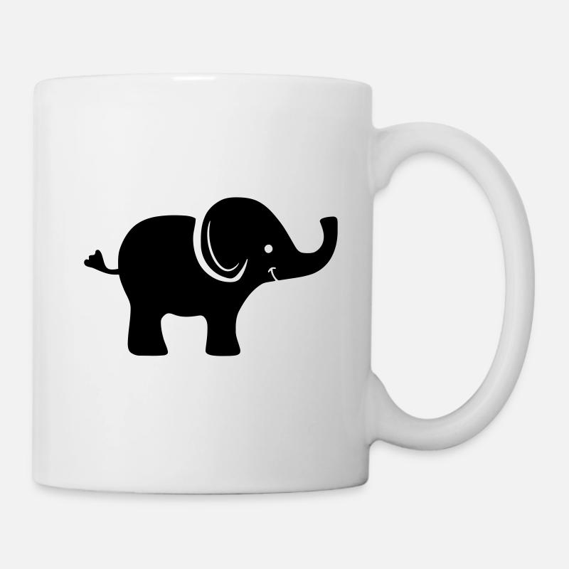 Baby Elefant - Tasse - Weiß