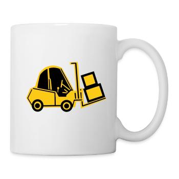 Chariot élévateur Stapler Logistique - Mug blanc - blanc - Droite