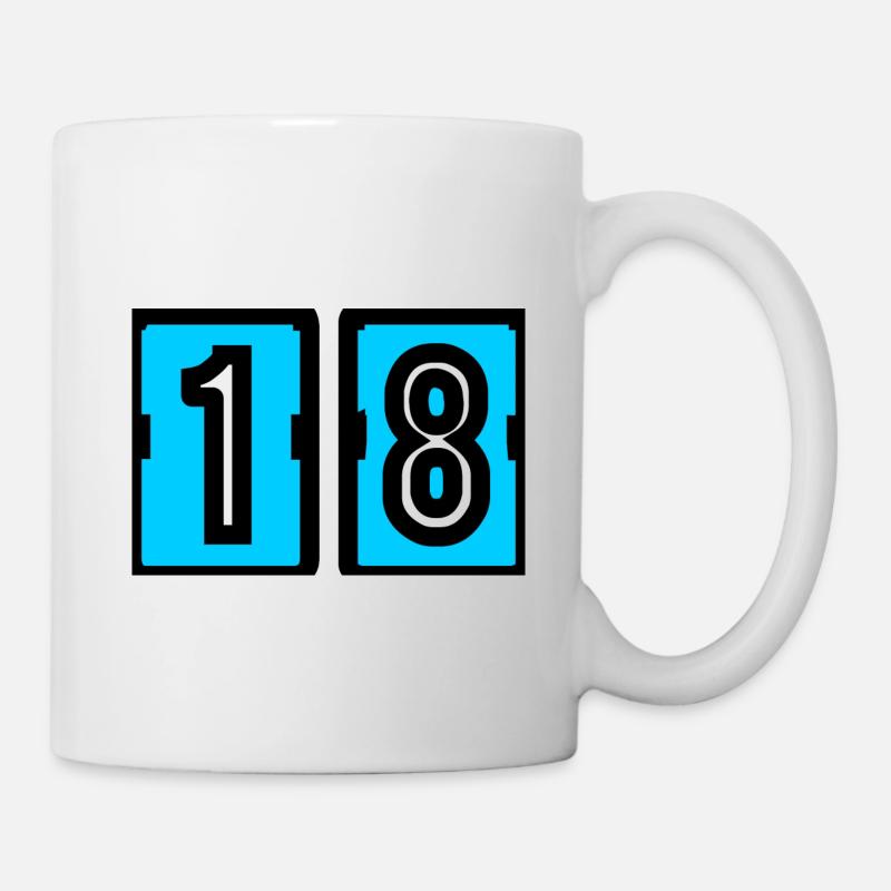 18. 18. GEBURTSTAG. GEBURTSTAG 18 JAHRE. 18 - Tasse - Weiß