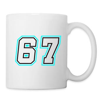 67 Zahl Symbol - Tasse - Weiß - Rechts