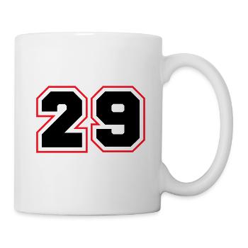 29 Zahl symbol - Tasse - Weiß - Rechts
