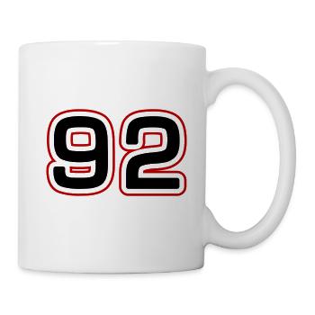 92 number symbol - Mug - white - Right