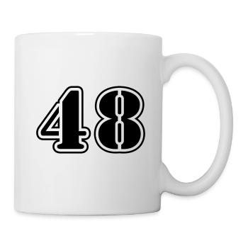 Symbole numérique 48 - Mug blanc - blanc - Droite