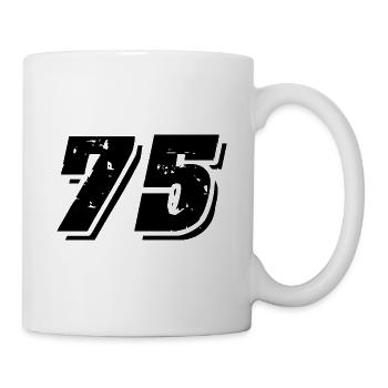 75 number symbol - Mug - white - Right