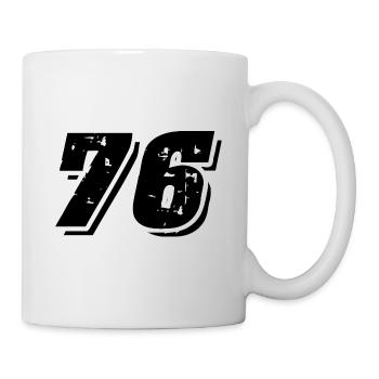 76 number symbol - Mug - white - Right