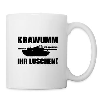 Leopard 2 Panzer Tank Kampfpanzer - Tasse - Weiß - Rechts