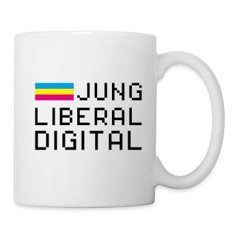 Jung Liberal Digital - FDP JuLis Junge Liberale - Tasse - Weiß - Rechts