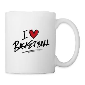 Ich liebe Basketball - Tasse - Weiß - Rechts