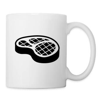 Meat steak symbol - Mug - white - Right