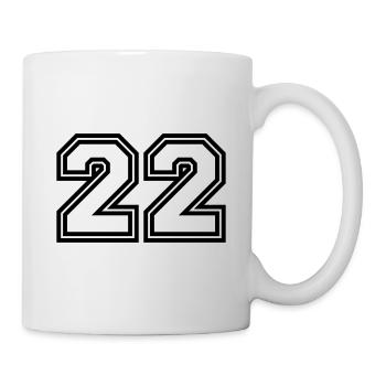 22 number symbol - Mug - white - Right