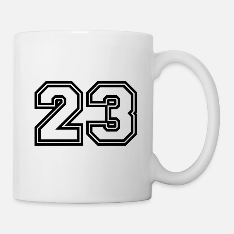 23 Symbole numérique - Mug blanc - blanc