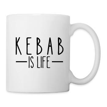 Kebab ist Leben - Tasse - Weiß - Rechts