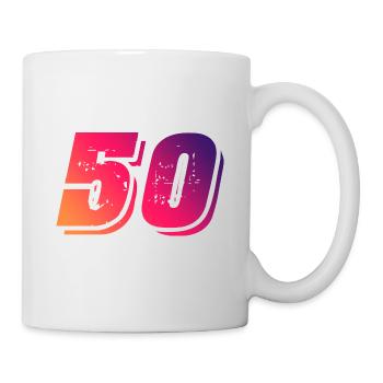 50 number symbol - Mug - white - Right