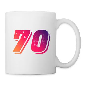 70 number symbol - Mug - white - Right