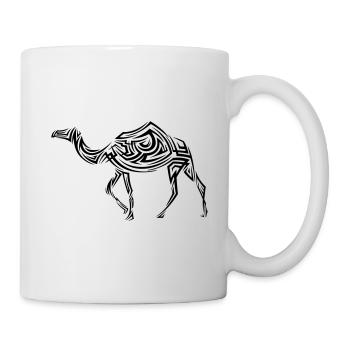 Kamel Tribal Tattoo - Tasse - Weiß - Rechts