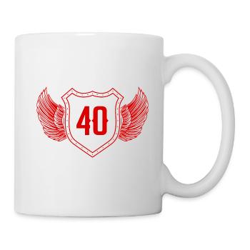 40 Nombre d’armoiries - Mug blanc - blanc - Droite