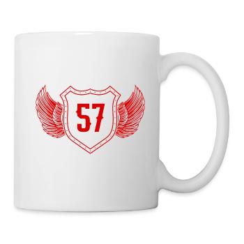 57 Nombre d’armoiries - Mug blanc - blanc - Droite