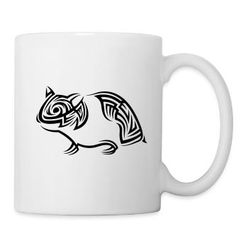 Hamster Tribal Tattoo - Tasse - Weiß - Rechts
