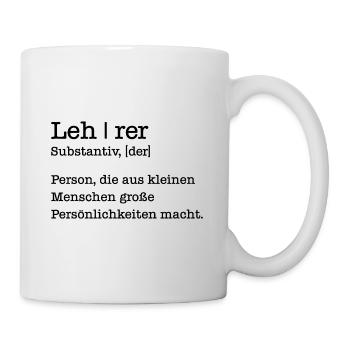 Lehrer Geschenk Student Schule - Tasse - Weiß - Rechts