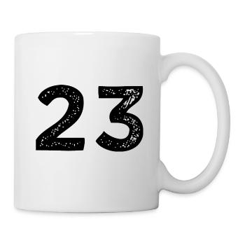 Maillot à 23 chiffres - Mug blanc - blanc - Droite