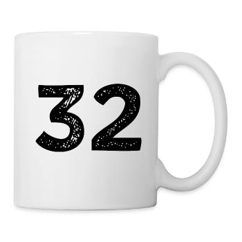 32 number jersey - Mug - white - Right