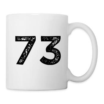 Maillot à 73 numéros - Mug blanc - blanc - Droite