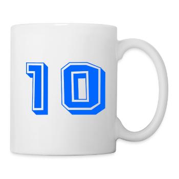 10 YEARS. 10th ANNIVERSARY. ANNIVERSARY 10 YEARS. 10 - Mug - white - Right