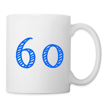 60 YEARS. 60th ANNIVERSARY. ANNIVERSARY 60 YEARS. 60 - Mug - white - Right