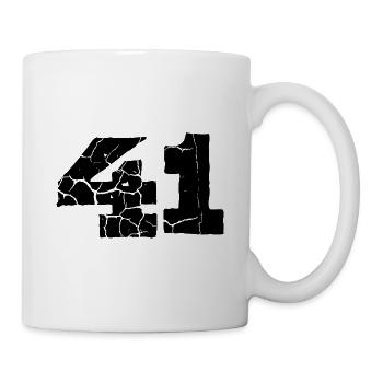 Maillot à 41 numéros - Mug blanc - blanc - Droite