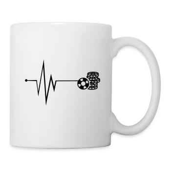 Poker Chip Pulse - Mug blanc - blanc - Droite