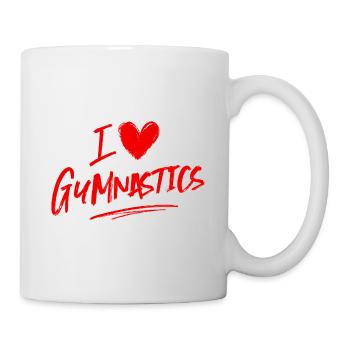 Ich liebe Gymnastik - Tasse - Weiß - Rechts